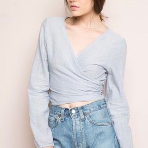 Brandy Melville Coco Wrap Crop Top